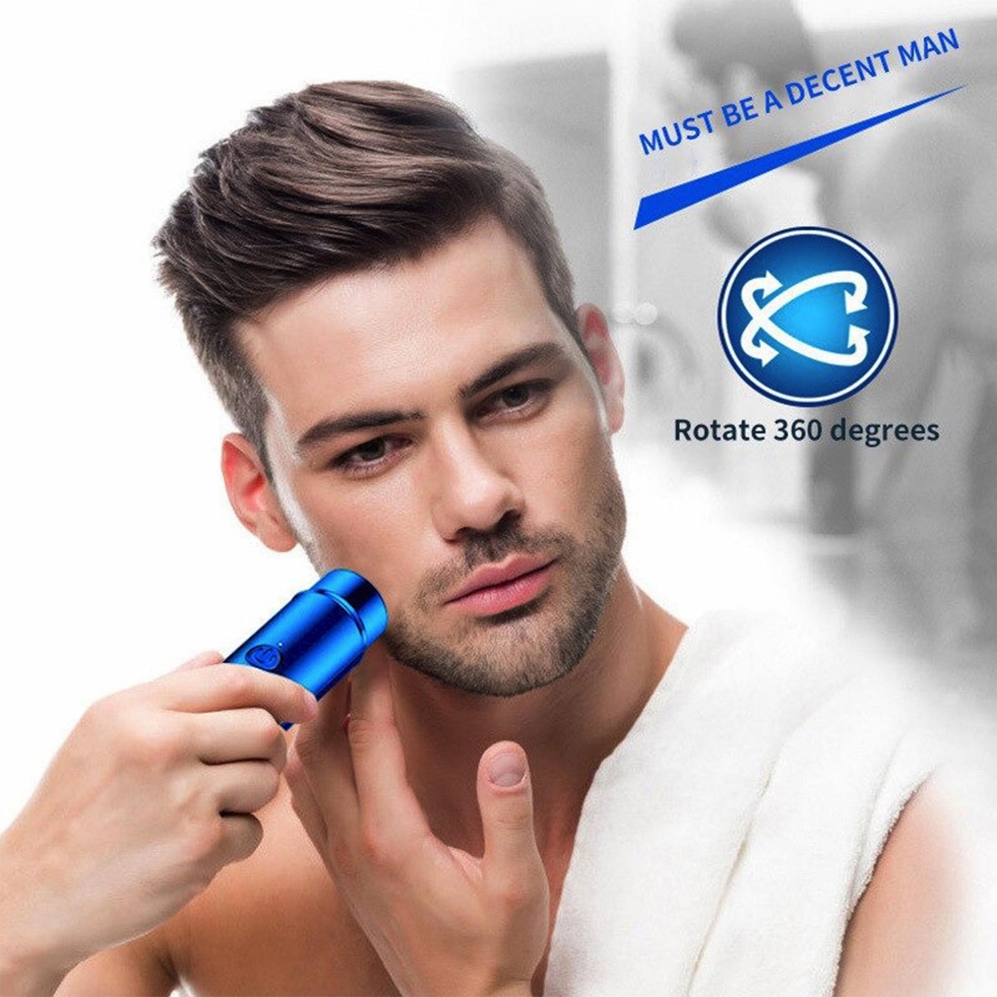 PocketShave | Mini Electric Shaver | Washable, Portable, Rechargeable |