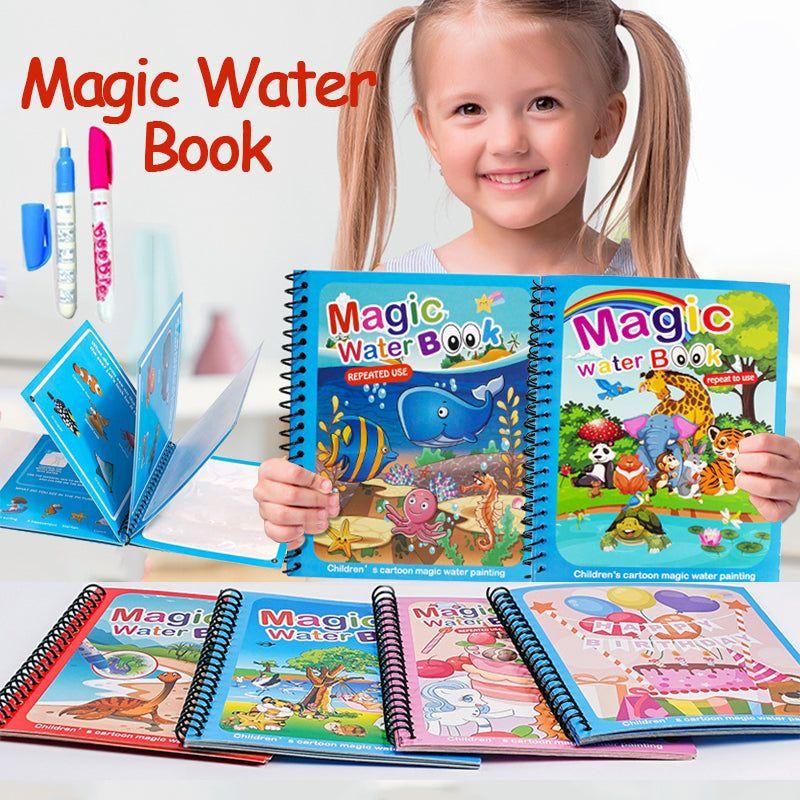 SplashMagic | Kid's Reusable Magical Water Painting Book (Set of 4)